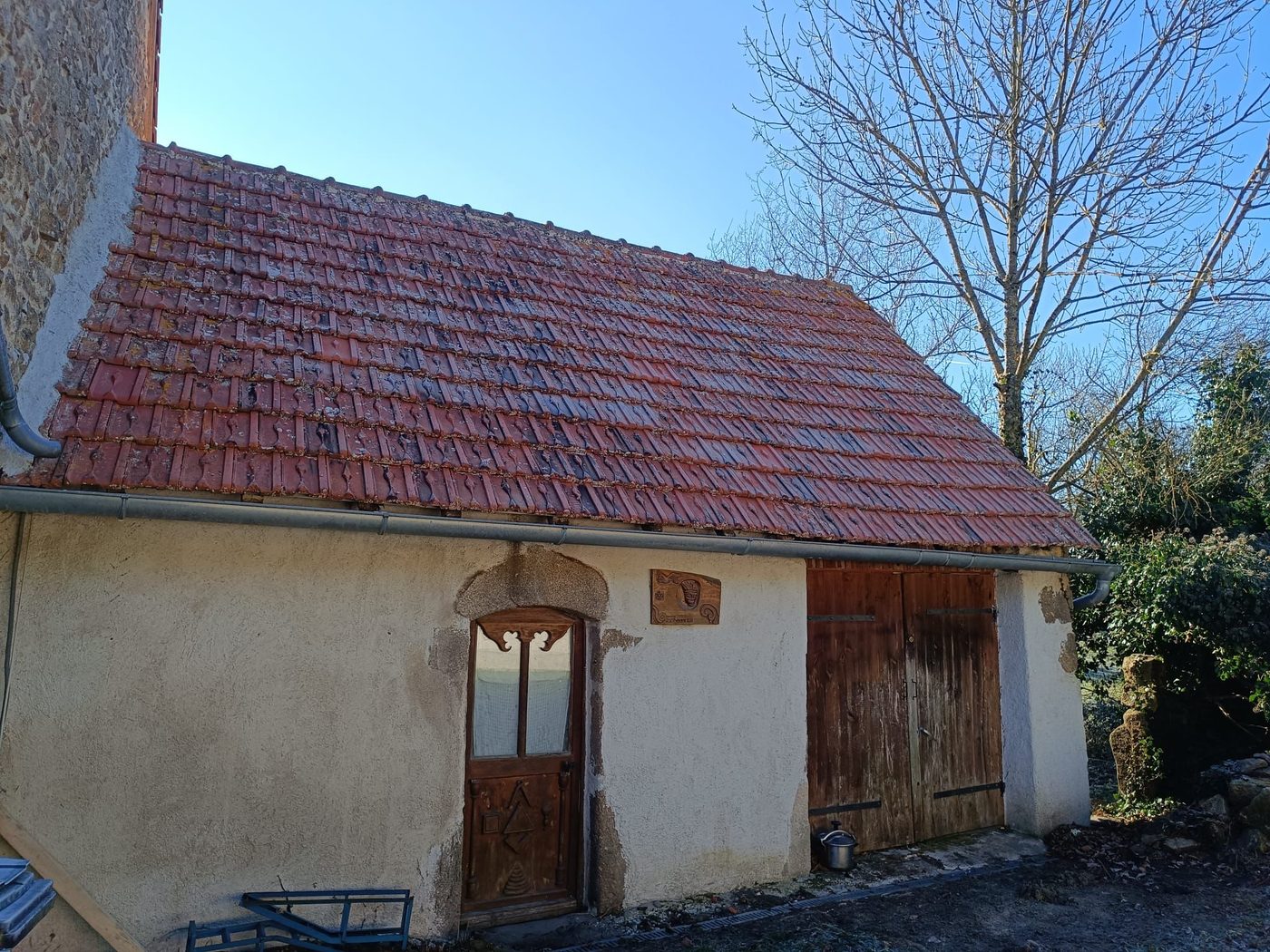 Réfection de toiture, maison en pierre — couvreur M. TOUVERON près de Montluçon